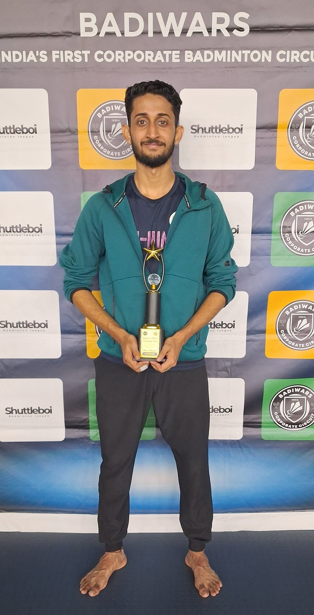 Gaurav Ajila Announces His Arrival with Men’s Singles Title at Mixed Corporate Fest