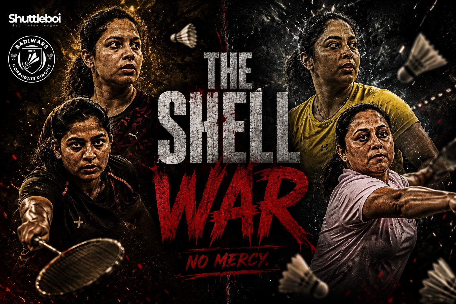 Load video: Shell vs Shell women’s doubles finals at Badiwars 5.0 Powerplay Open.